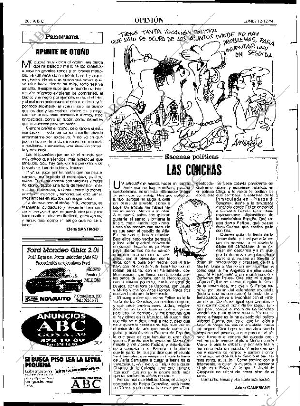 ABC MADRID 12-12-1994 página 20
