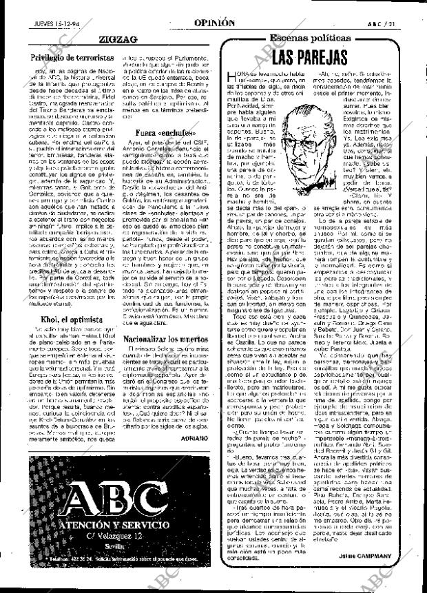 ABC SEVILLA 15-12-1994 página 21