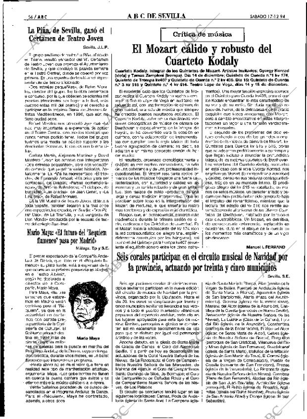 ABC SEVILLA 17-12-1994 página 56
