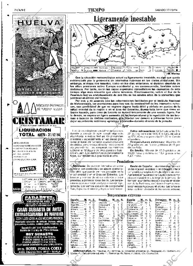 ABC SEVILLA 17-12-1994 página 74