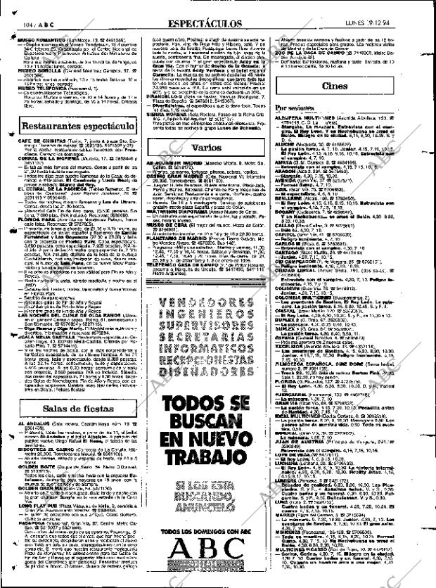 ABC MADRID 19-12-1994 página 104