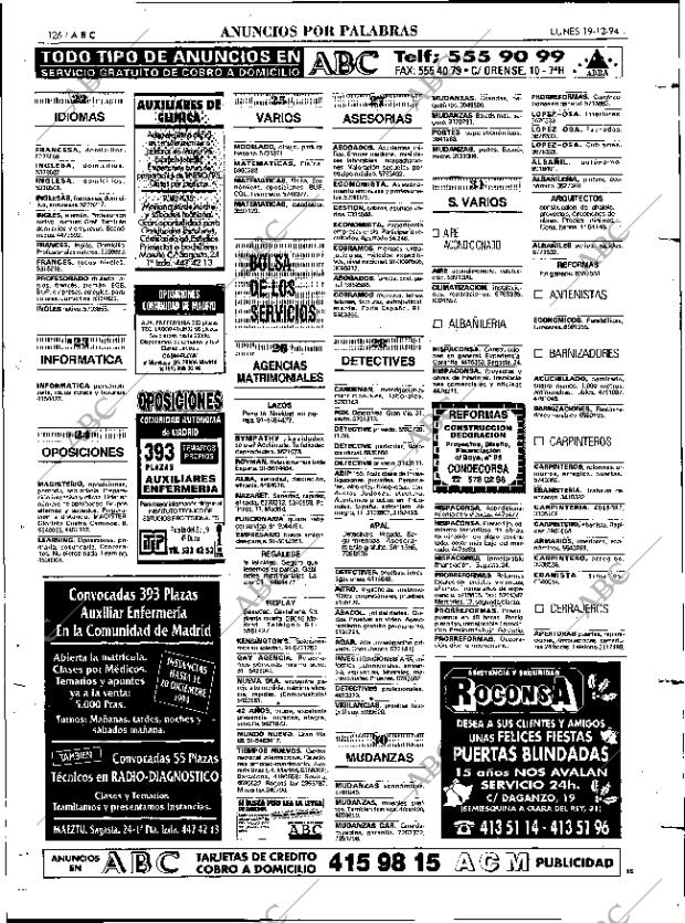 ABC MADRID 19-12-1994 página 126