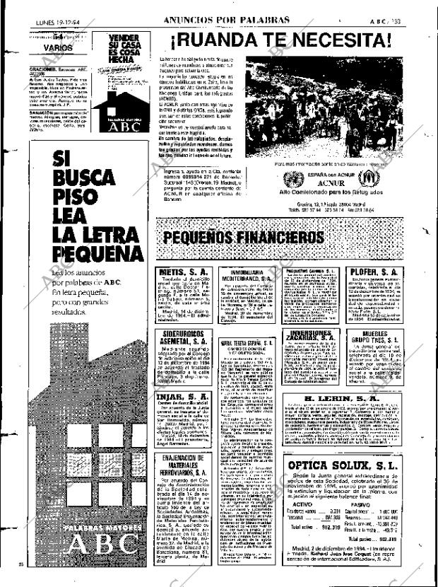 ABC MADRID 19-12-1994 página 133