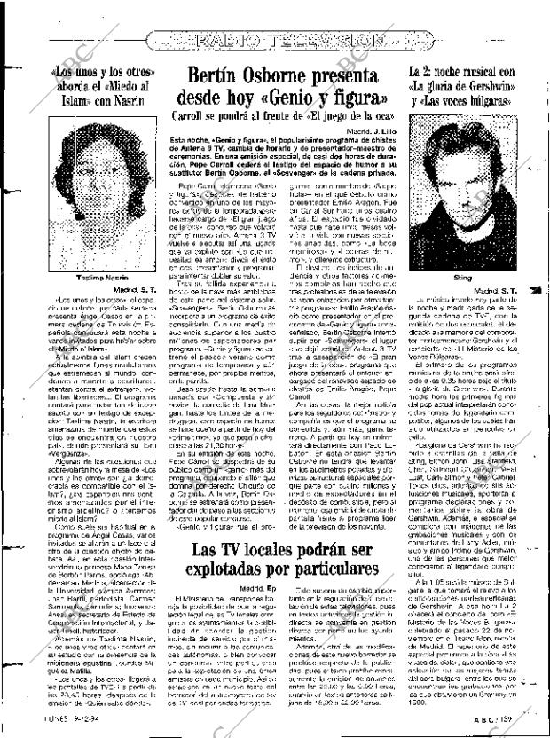 ABC MADRID 19-12-1994 página 139