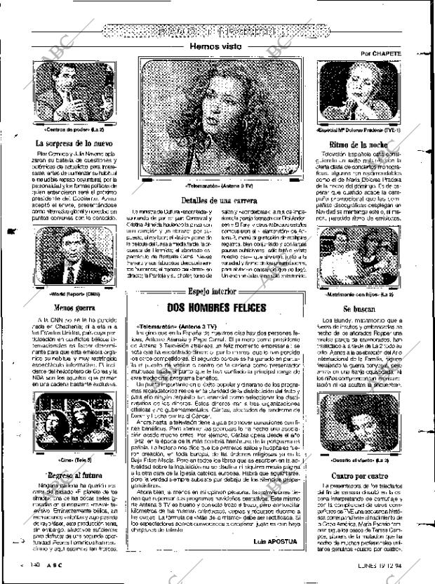 ABC MADRID 19-12-1994 página 140