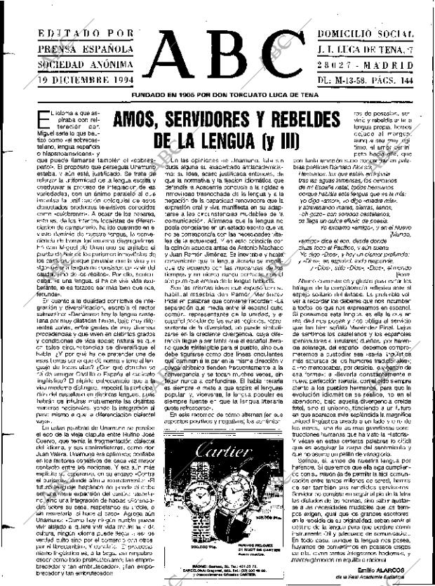 ABC MADRID 19-12-1994 página 3