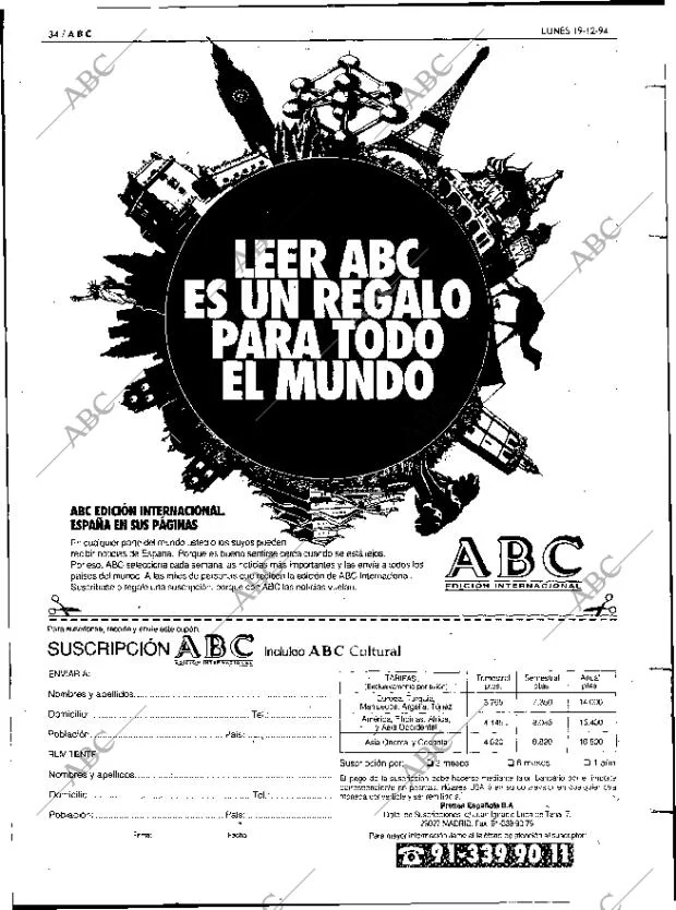 ABC MADRID 19-12-1994 página 34