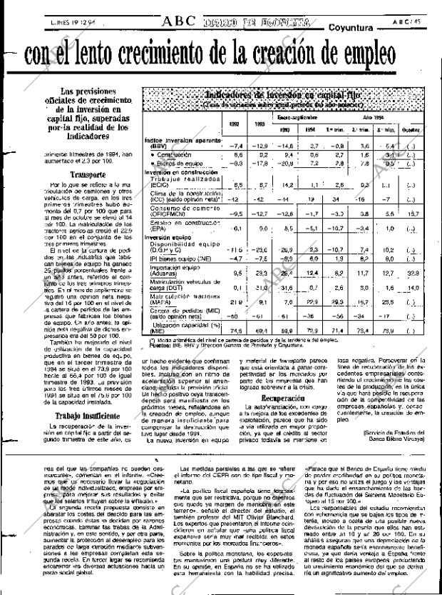 ABC MADRID 19-12-1994 página 45