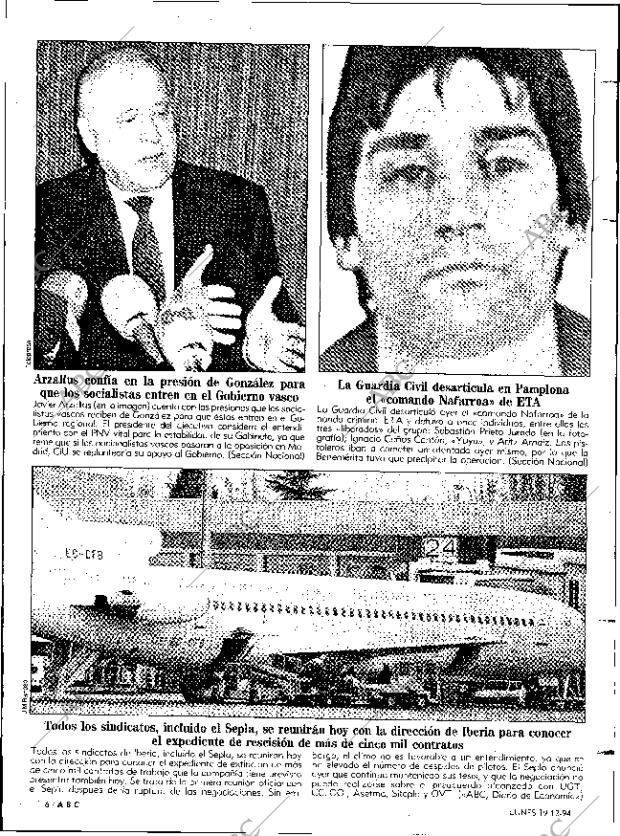 ABC MADRID 19-12-1994 página 6
