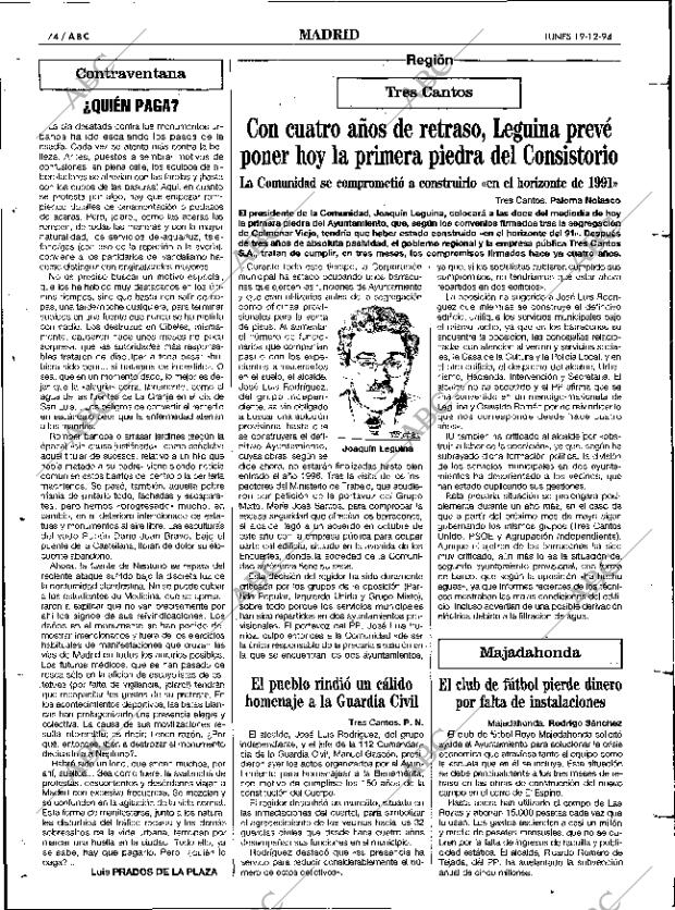 ABC MADRID 19-12-1994 página 74