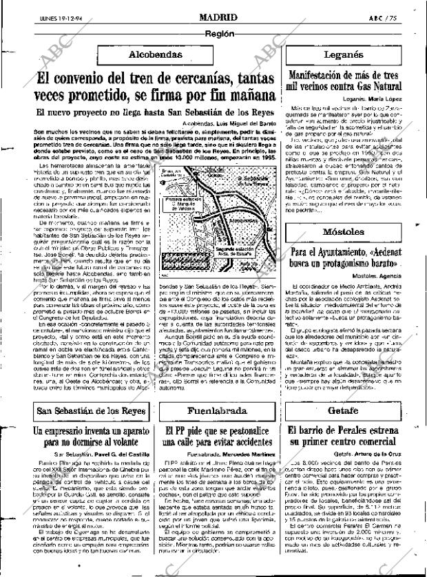 ABC MADRID 19-12-1994 página 75