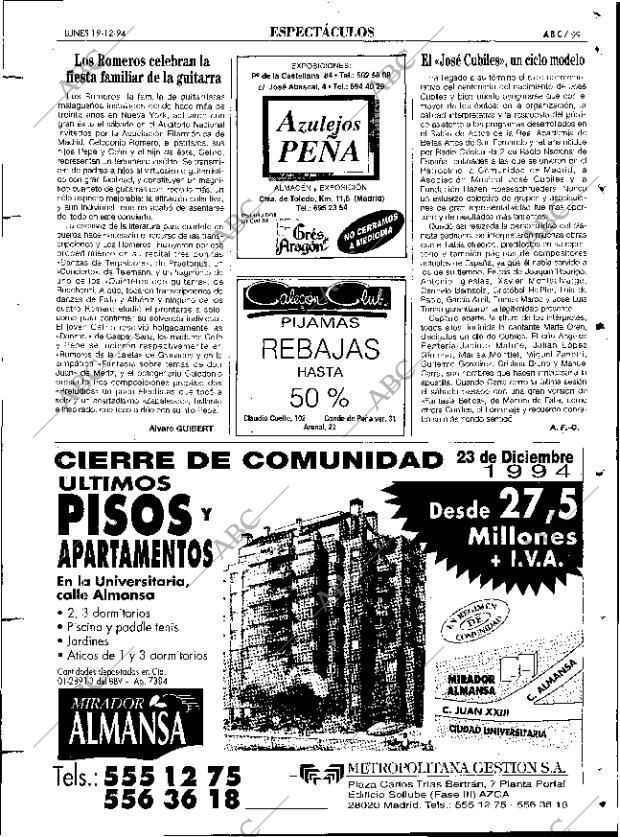 ABC MADRID 19-12-1994 página 99