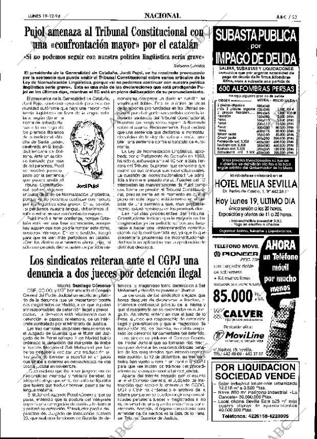 ABC SEVILLA 19-12-1994 página 23