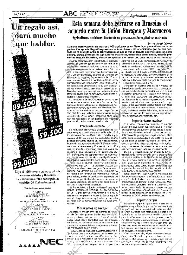 ABC SEVILLA 19-12-1994 página 66