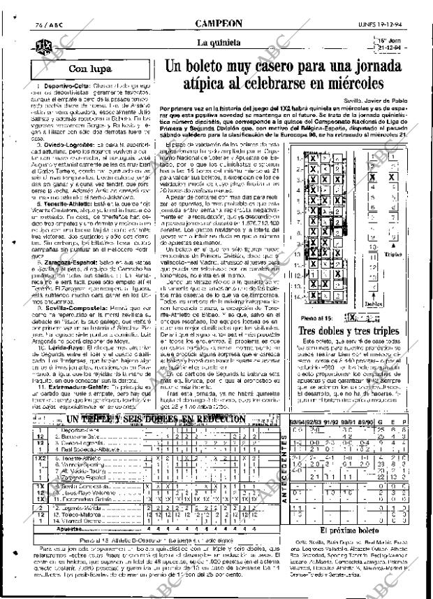 ABC SEVILLA 19-12-1994 página 76