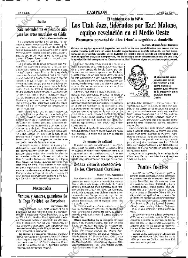 ABC SEVILLA 26-12-1994 página 62