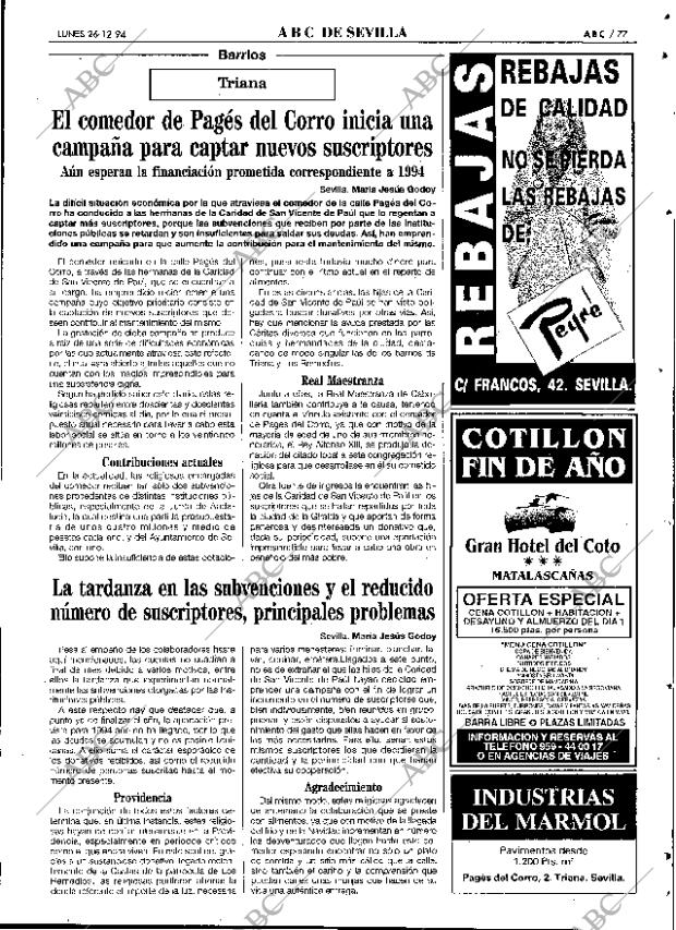 ABC SEVILLA 26-12-1994 página 77