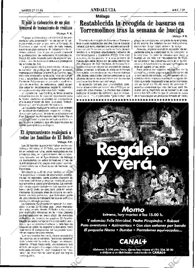 ABC SEVILLA 27-12-1994 página 39