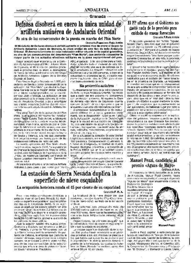 ABC SEVILLA 27-12-1994 página 43