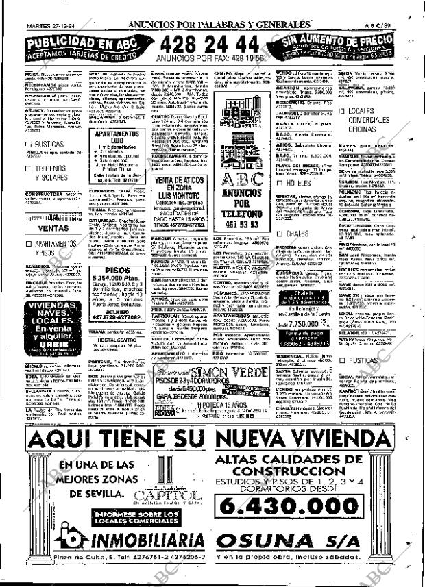 ABC SEVILLA 27-12-1994 página 89