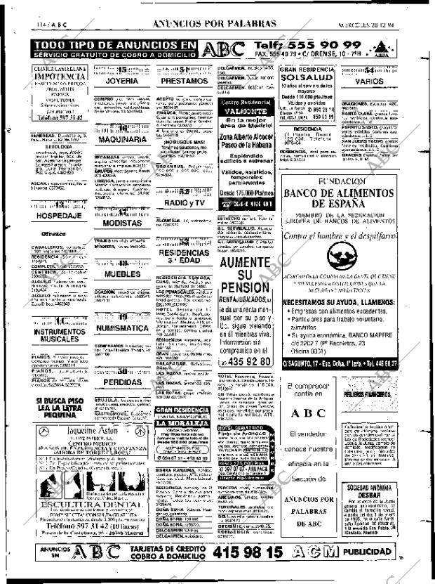ABC MADRID 28-12-1994 página 114