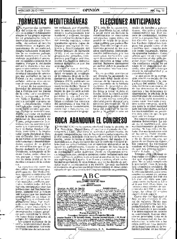 ABC MADRID 28-12-1994 página 15