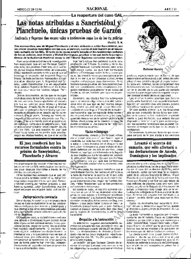 ABC MADRID 28-12-1994 página 21