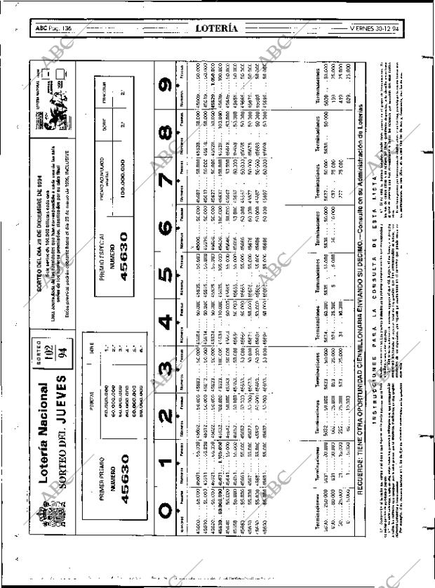 ABC MADRID 30-12-1994 página 136