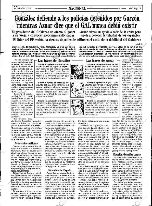 ABC MADRID 30-12-1994 página 17