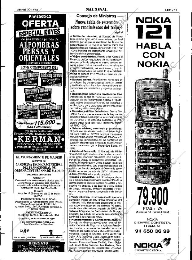 ABC MADRID 30-12-1994 página 21