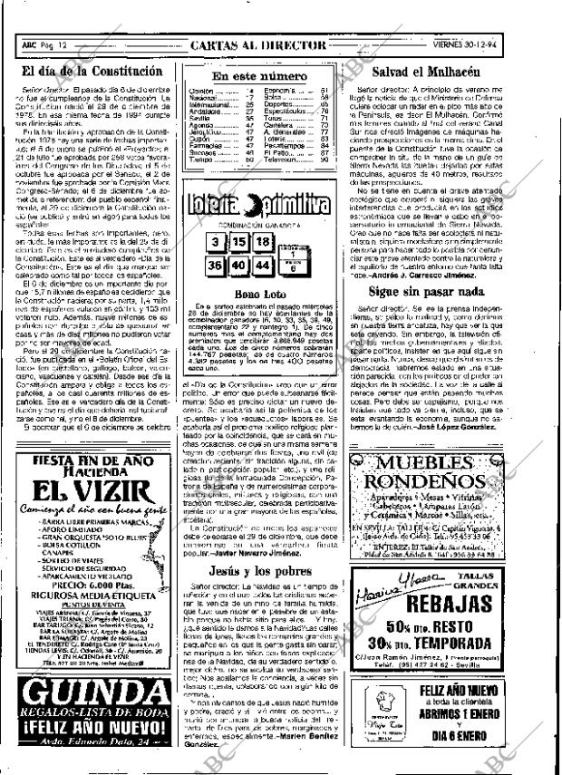 ABC SEVILLA 30-12-1994 página 12