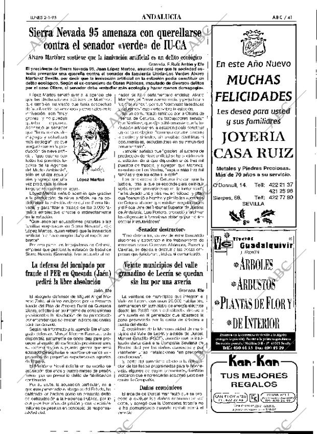 ABC SEVILLA 02-01-1995 página 41