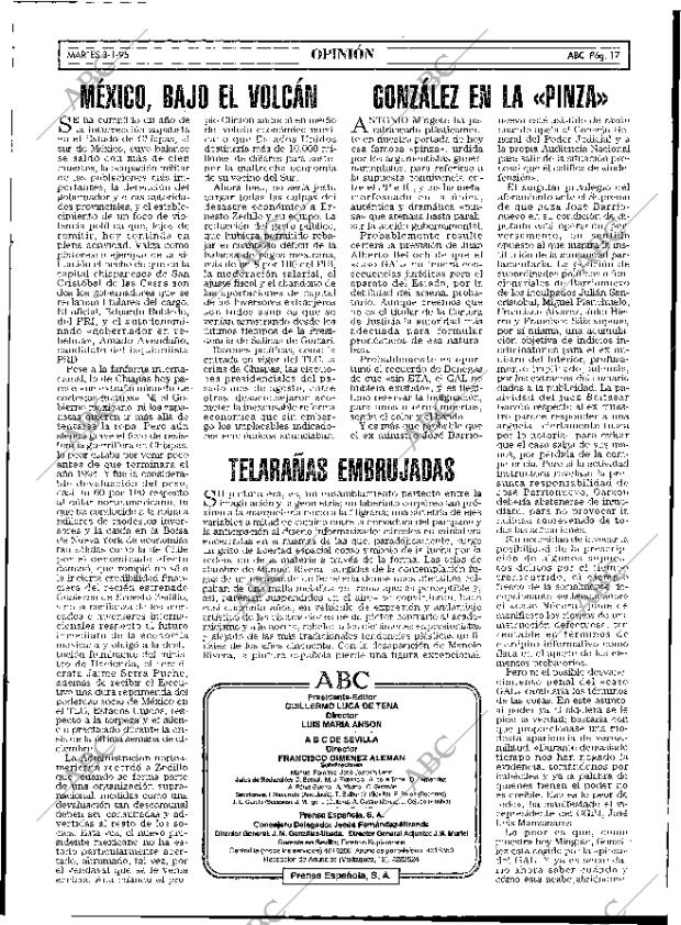 ABC SEVILLA 03-01-1995 página 17