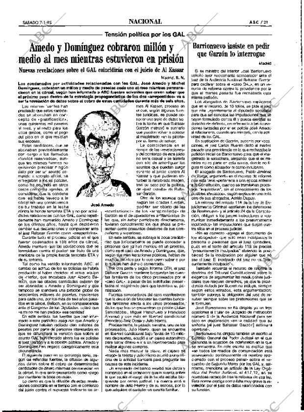 ABC MADRID 07-01-1995 página 21