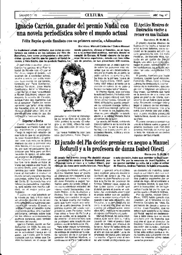 ABC MADRID 07-01-1995 página 47