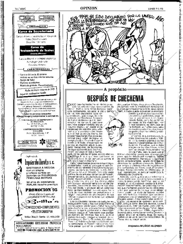 ABC SEVILLA 09-01-1995 página 16