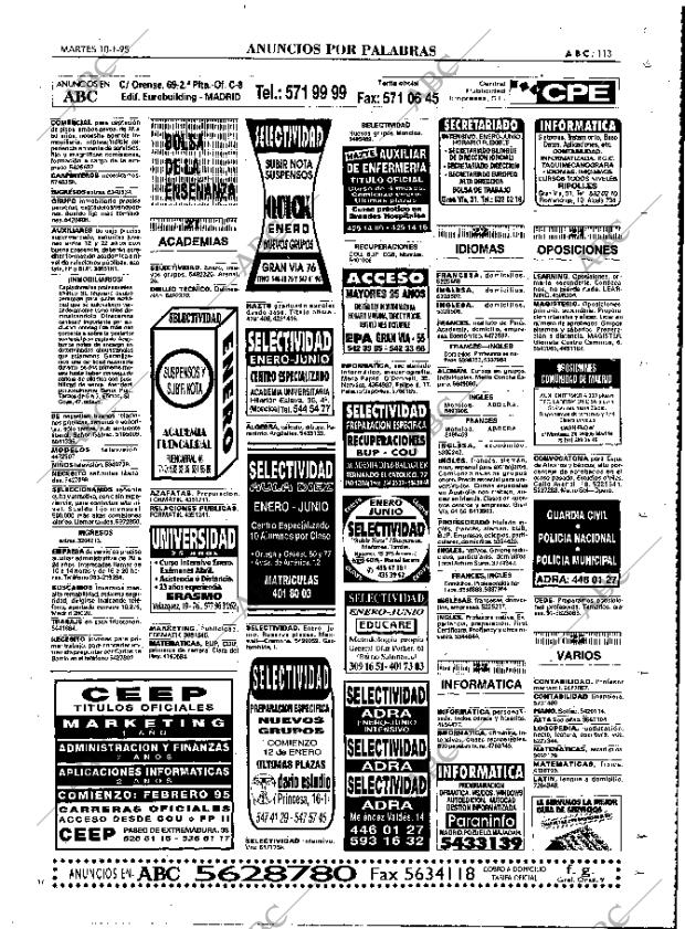 ABC MADRID 10-01-1995 página 113