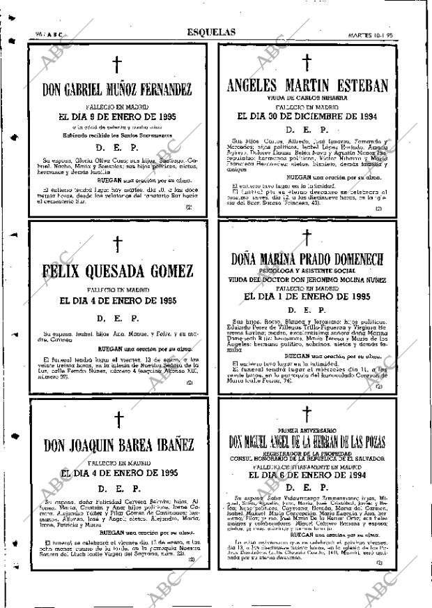 ABC MADRID 10-01-1995 página 96