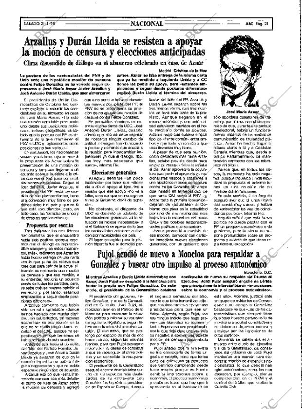 ABC MADRID 21-01-1995 página 21