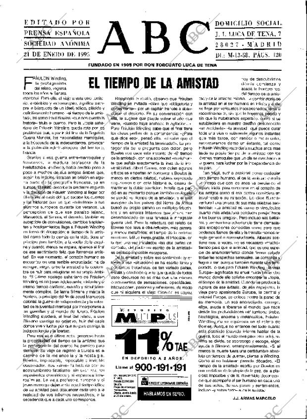 ABC MADRID 21-01-1995 página 3