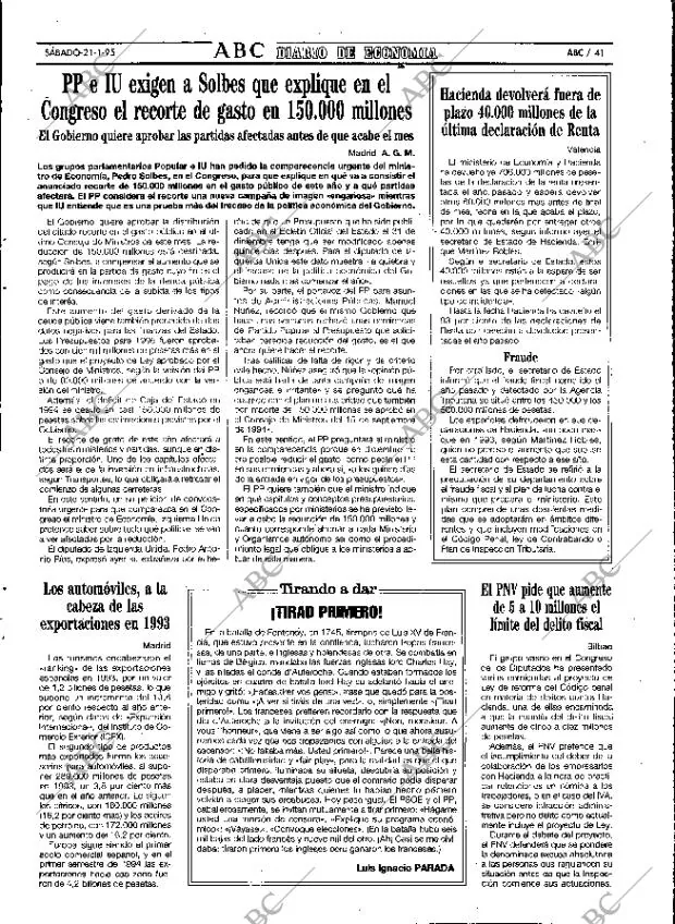 ABC MADRID 21-01-1995 página 41