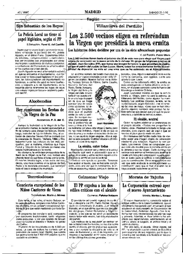 ABC MADRID 21-01-1995 página 62