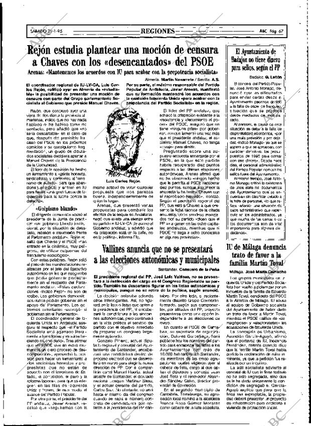 ABC MADRID 21-01-1995 página 67