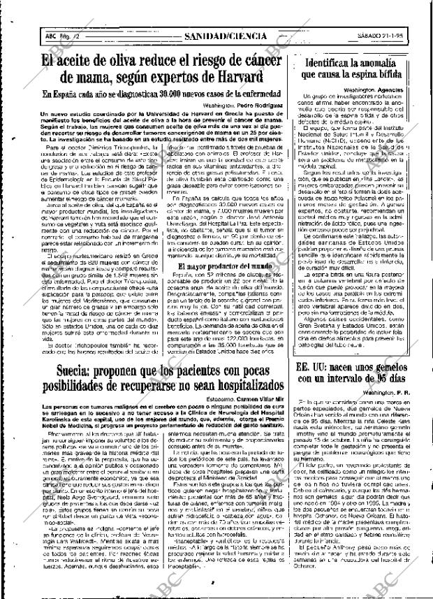 ABC MADRID 21-01-1995 página 72