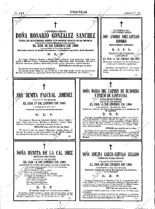 ABC MADRID 21-01-1995 página 98
