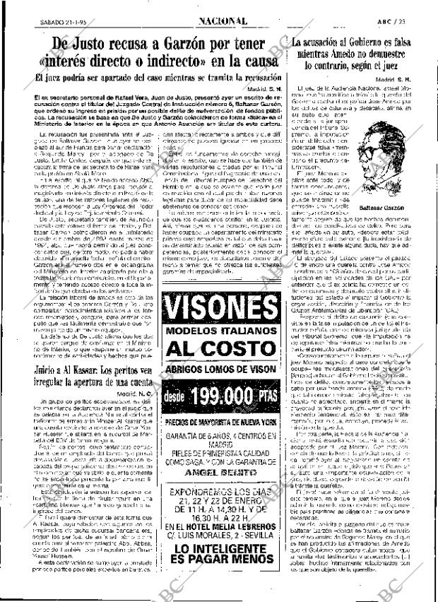 ABC SEVILLA 21-01-1995 página 23
