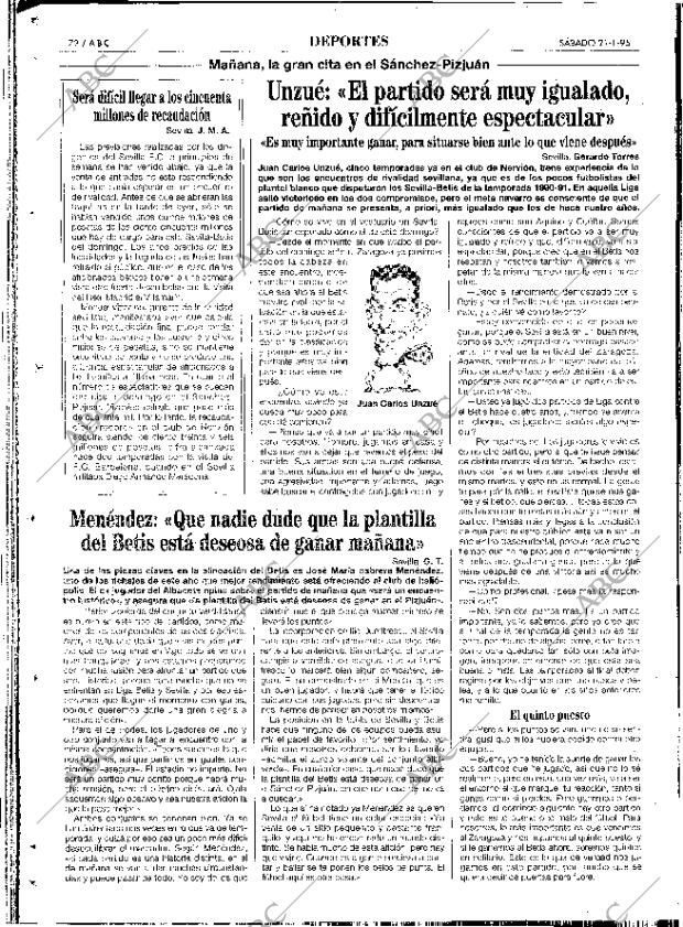 ABC SEVILLA 21-01-1995 página 72