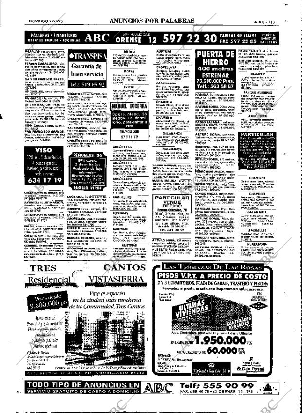 ABC MADRID 22-01-1995 página 119