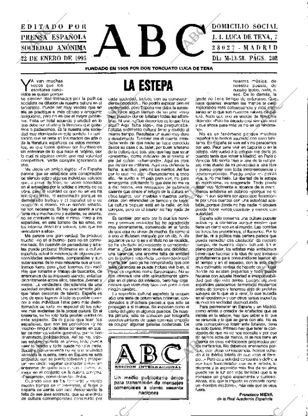 ABC MADRID 22-01-1995 página 3