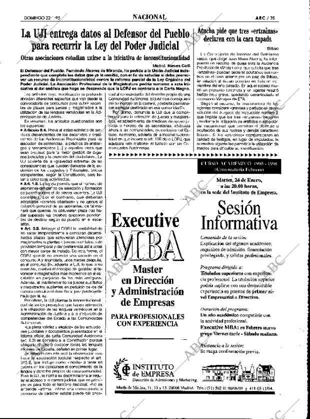 ABC MADRID 22-01-1995 página 35